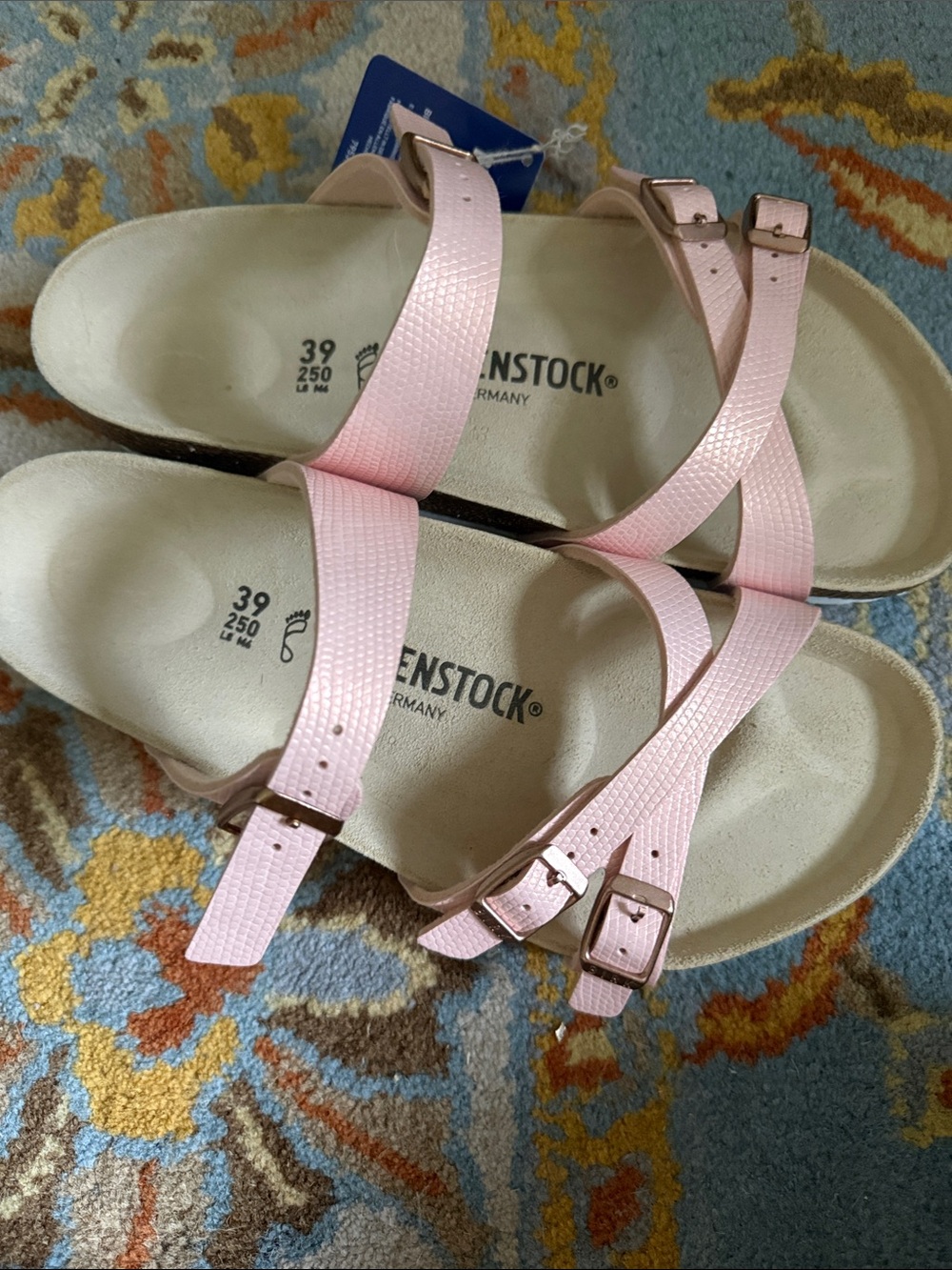 Birkenstock Women’s Light Pink Triple-Buckle Sandals - Picture 4 of 5